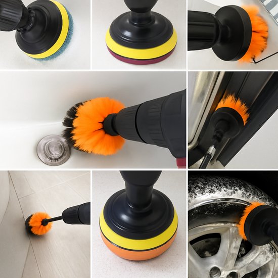 2198 : SZCZOTKI SPRZĄTAJĄCE NA WIERTARKĘ/ DRILL CLEANING BRUSHES