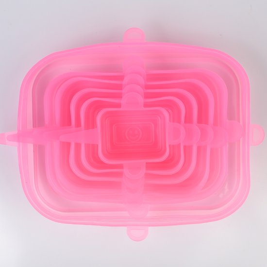 224-2 : Universal Silicone Stretch Lids – 6 pcs, Pink