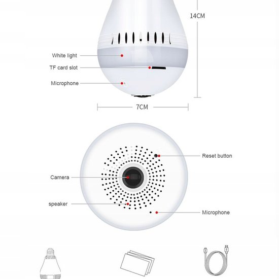 132 : KAMERA WIFI W ŻARÓWCE/ CAMERA WIFI