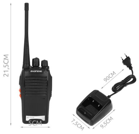 452 : DWIE KRÓTKOFALÓWKI BAOFENG DUŻY ZESTAW/TWO WALKIE-TALKIES