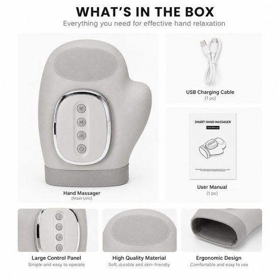 7100 : ADM Cordless Smart Hand Massager With Heat