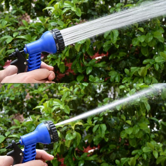 453-2 : Expandable Garden Hose with 7-Mode Spray Gun – 30M, Blue