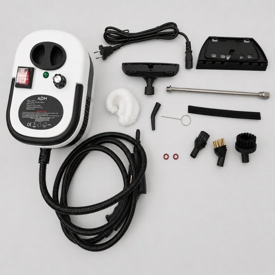 7104 : ADM Portable Steam Cleaner with 6 Attachments - 2500W