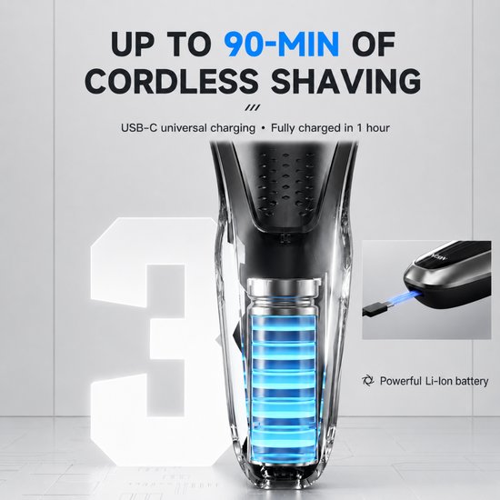 7106 : ADM Cordless Electric Rotary Shaver