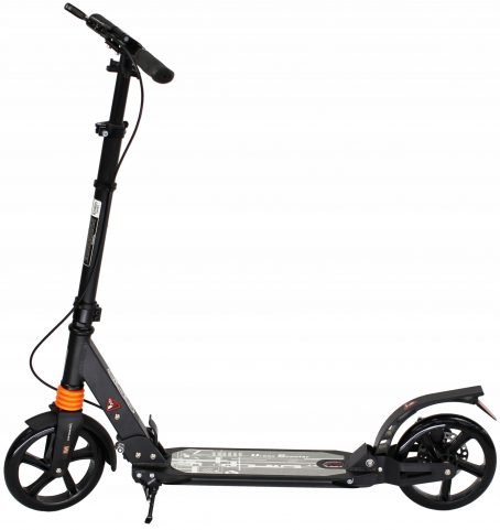 Składana hulajnoga, hamulce tarczowe, CZARNA