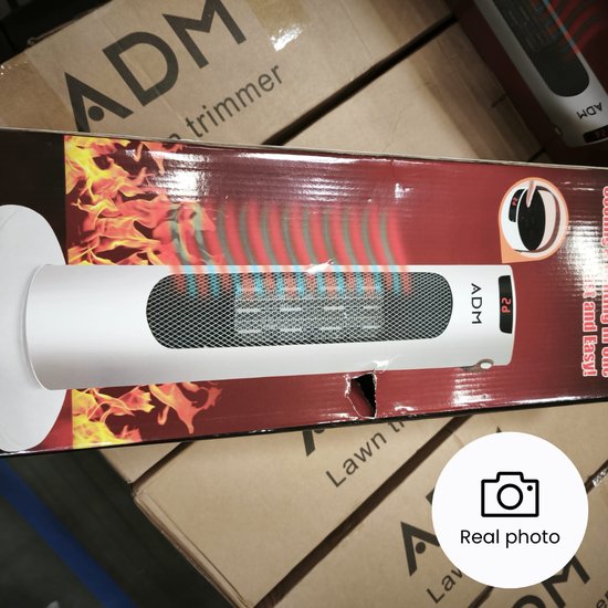 6062_boxdmg : ADM Air Blower with Cool Fan & Heating Modes  | Oscillation | 1500W, SKU: 6062_boxdmg | OUTLET