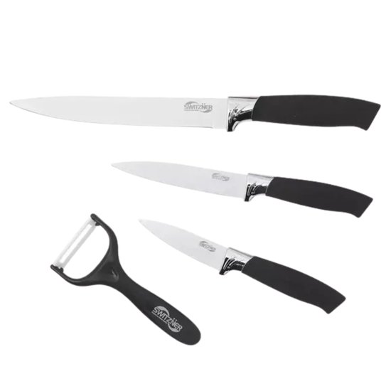 446-1 : NOŻE KUCHENNE CERAMICZNE 4 EL BIAŁE OSTRZA /WHITE CERAMIC KITCHEN