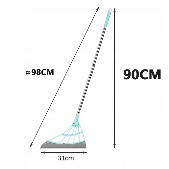388 : MAGICZNA MIOTŁA GUMOWA Z ŚCIĄGACZKĄ/MAGICBROOM