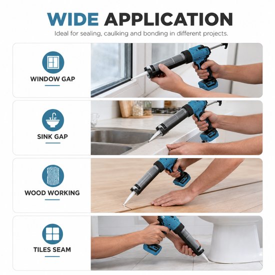 7105 : 20V Cordless Electric Caulking Gun with ADM Battery