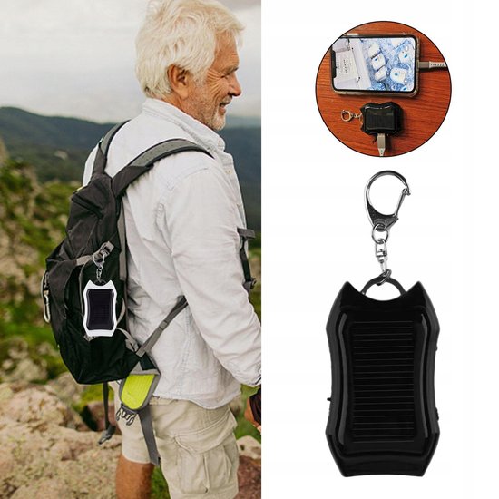 413 : BRELOK DO KLUCZY POWER BANK SOLARNY/ SOLAR POWER BANK