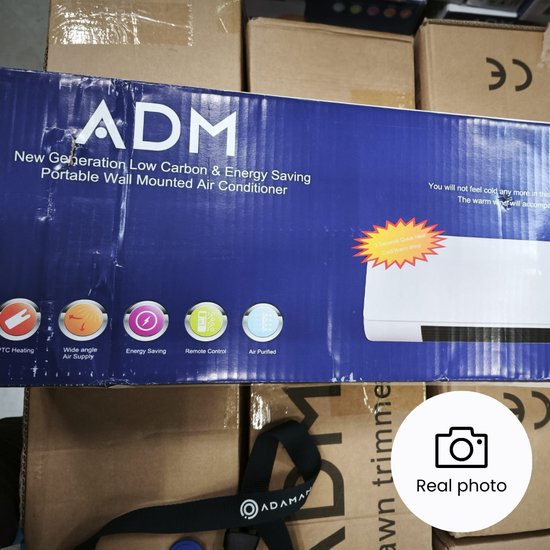 2069_boxdmg : ADM Air Curtain 1200W | Cool Fan & Heating Modes | Remote Control, SKU: 2069_boxdmg | OUTLET