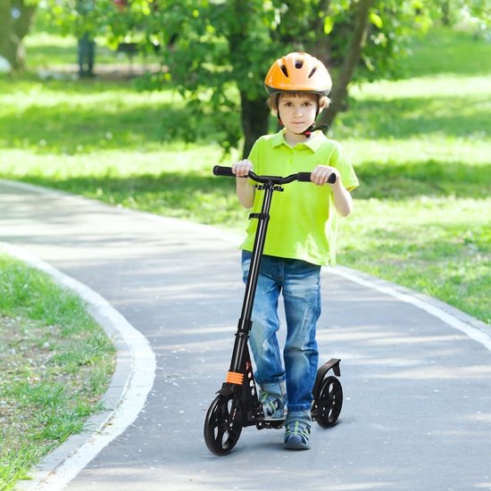 116S-1 : Składana hulajnoga, hamulce zwykłe, CZARNA