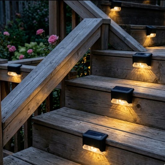 471 : Set of 4 solar stair lights