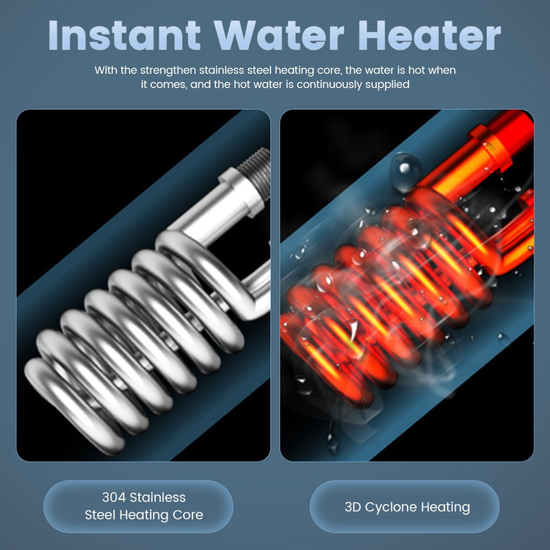 2228 : Bezzbiornikowy Elektryczny Podgrzewacz Wody – 3500W