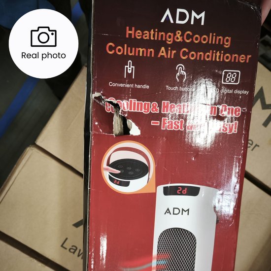 6062_boxdmg : ADM Air Blower with Cool Fan & Heating Modes  | Oscillation | 1500W, SKU: 6062_boxdmg | OUTLET
