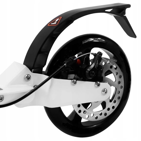 116D : Składana hulajnoga, hamulce tarczowe, BIAŁA