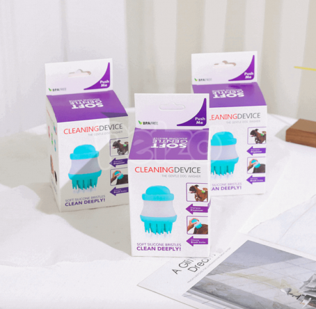 145 : SZCZOTKA DO KĄPIELI PSA/SILICONE DOG BATH BRUSH