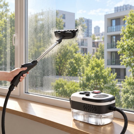 7104 : ADM Portable Steam Cleaner with 6 Attachments - 2500W
